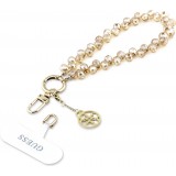 Guess Universeller Smartphone-Kettenarmband mit Tropfenperlen - Gold
