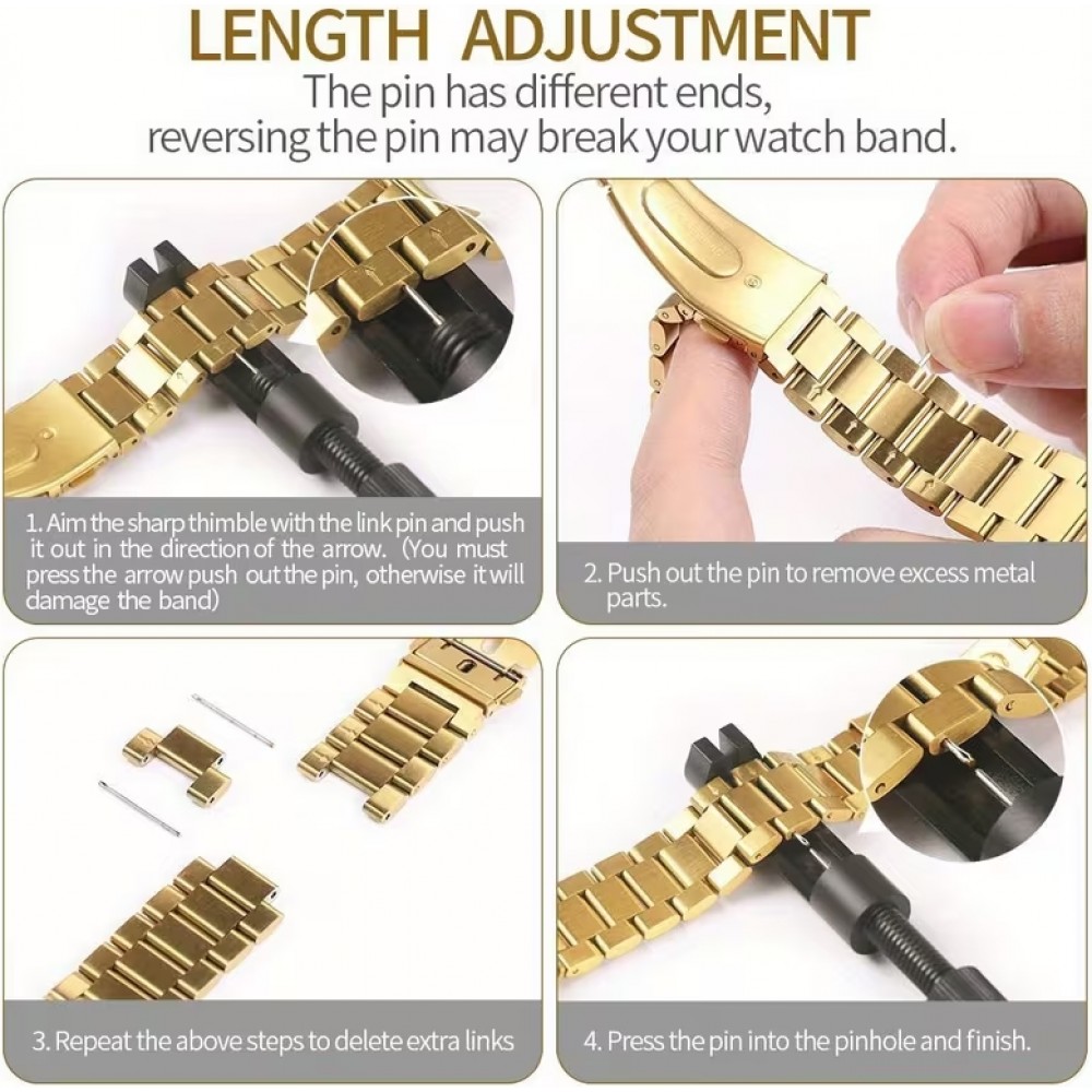 Bracelet transparent scintillant avec coque strass - Blanc - Apple Watch Ultra / Ultra 2 (49 mm)