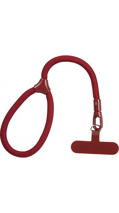 Bracelet universel de corde attache pour coque - Bordeaux