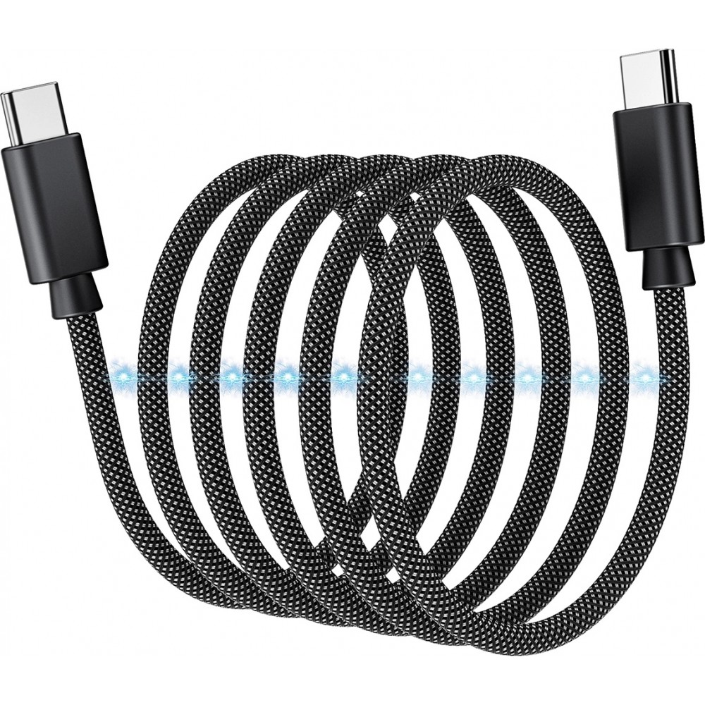 Câble USB-C vers USB-C magnétique (1.2 m) 240W avec Power Delivery 3.1 Choetech XCC-1054 - Noir