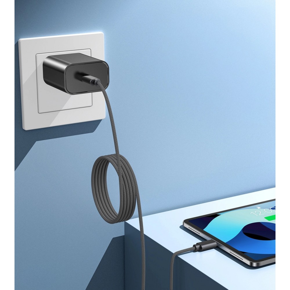 Câble USB-C vers USB-C magnétique (1.2 m) 240W avec Power Delivery 3.1 Choetech XCC-1054 - Noir