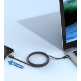 Câble USB-C vers USB-C magnétique (1.2 m) 240W avec Power Delivery 3.1 Choetech XCC-1054 - Noir