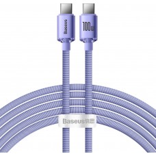 Câble USB-C vers USB-C PD QC 100W 5A 480Mb/s (2 m) Baseus - Violet