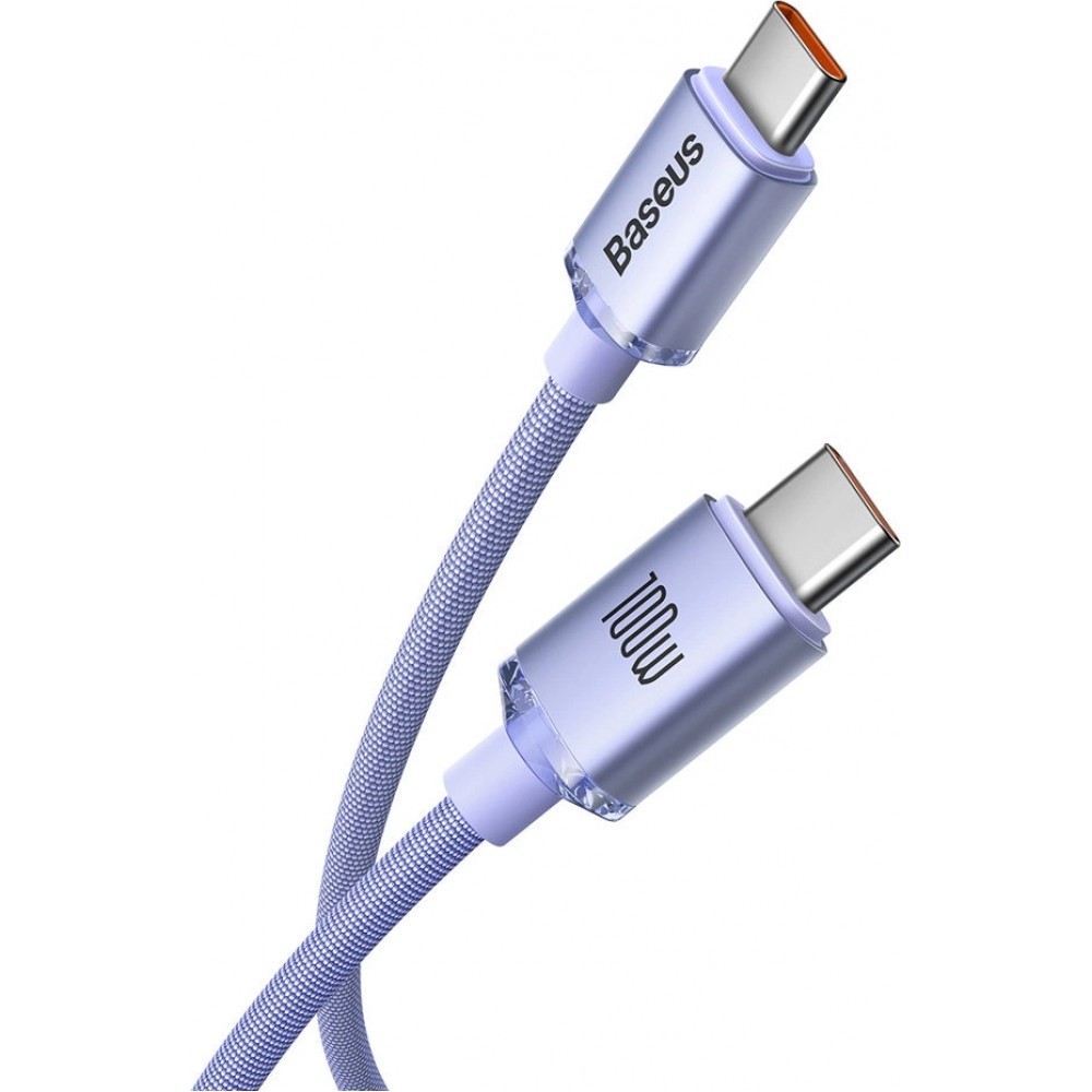 Câble USB-C vers USB-C PD QC 100W 5A 480Mb/s (2 m) Baseus - Violet