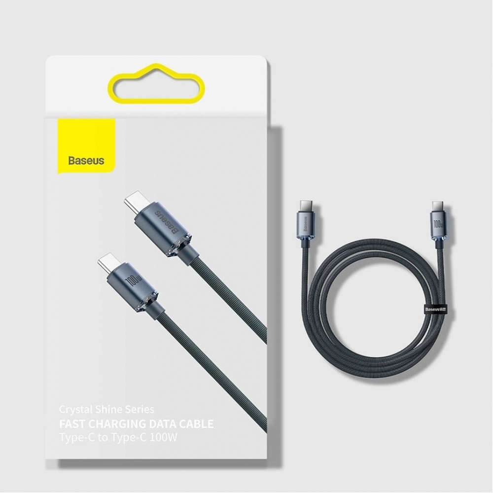 Câble USB-C vers USB-C PD QC 100W 5A 480Mb/s (2 m) Baseus - Violet