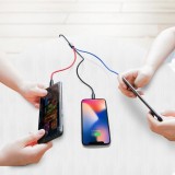 Câble USB 3 en 1 Baseus Micro USB / Lightning / USB-C 3.5A (1.2 m) charge et données - Noir