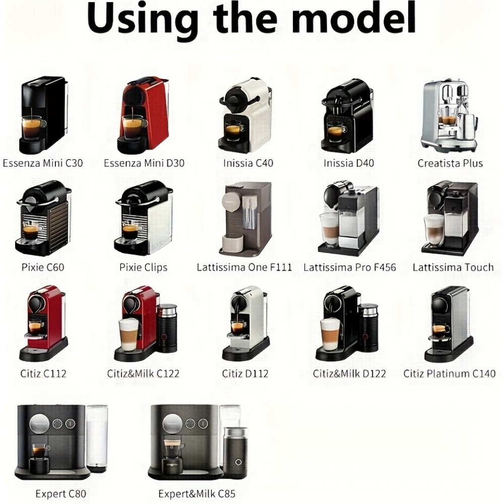 Capsule en acier inoxydable réutilisable pour café compatible avec machine Nespresso - Argent