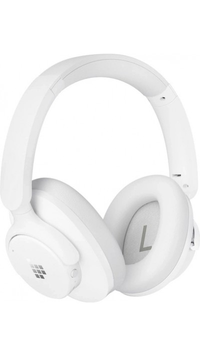 Casque sans fil Bluetooth Tronsmart SOUNFII Q20S Hybrid ANC avec réduction de bruit active - Blanc