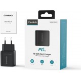 Choetech 35W USB-C PD Schnellladegerät mit 2 Ports und integrierten Schutzfunktionen - Schwarz
