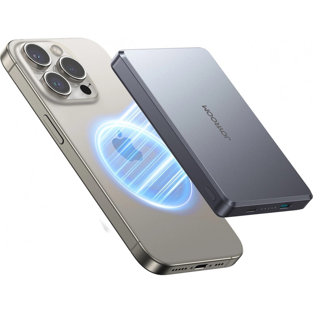 Batterie power bank magnétique Joyroom JR-PBM08 Pro 10000mAh 20W ultra fin MagSafe - Gris