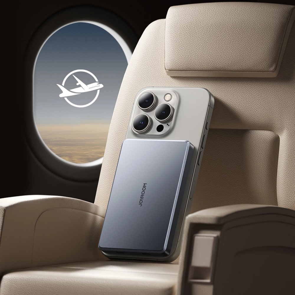 Batterie power bank magnétique Joyroom JR-PBM08 Pro 10000mAh 20W ultra fin MagSafe - Gris