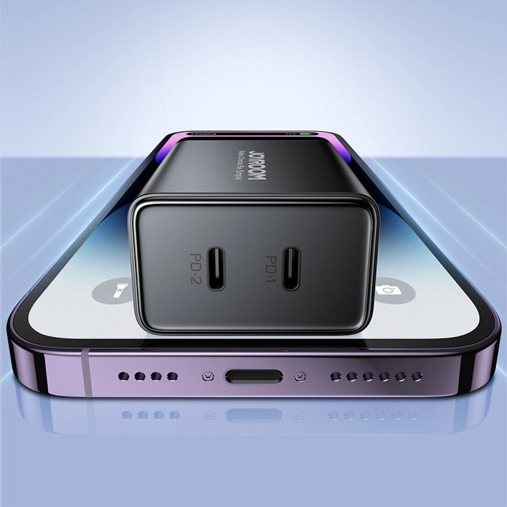 Chargeur rapide double USB-C (2x) 40W Joyroom JR-TCF09 - Noir