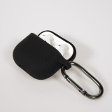 Coque AirPods 4 - Colorée en silicone protection souple et stylée - Noir