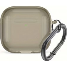 Coque AirPods 4 - Silicone TPU transparent - Brun