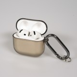 Coque AirPods 4 - Silicone TPU transparent - Brun