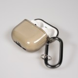 Coque AirPods 4 - Silicone TPU transparent - Brun