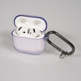 Coque AirPods 4 - Silicone TPU transparent - Violet