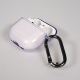Coque AirPods 4 - Silicone TPU transparent - Violet