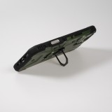 Coque iPhone 16 - Armor avec protection des coins en silicone et anneau de soutien - Vert