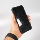 Coque iPhone 16 - Armor avec protection des coins en silicone et anneau de soutien - Vert