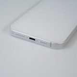 Coque iPhone 16 - Plastique ultra-fin texture mat semi-transparent - Blanc