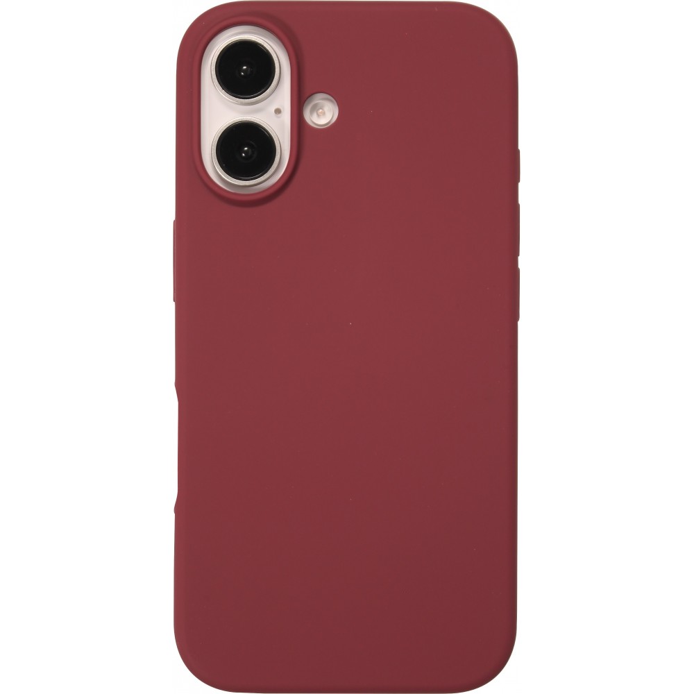Coque iPhone 16 Plus - Soft Touch - Bordeaux