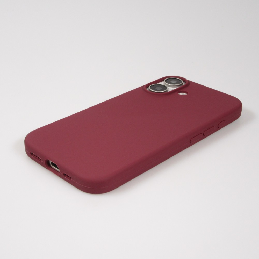 Coque iPhone 16 Plus - Soft Touch - Bordeaux