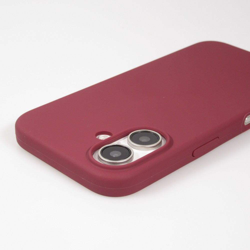 Coque iPhone 16 Plus - Soft Touch - Bordeaux