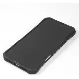 iPhone 16 Pro Case Hülle - Armor Silikon-Eckenschutz mit Stützring - Silber