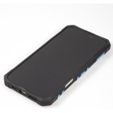 iPhone 16 Pro Case Hülle - Armor Silikon-Ecken-Schutz mit Stützring - Hellblau