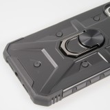 iPhone 16 Pro Case Hülle - Armor mit Silikon-Eckschutz und Stützring - Schwarz