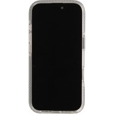 Coque iPhone 16 Pro Max - Puloka MagSafe élégante minimaliste et douce en silicone souple - Argent