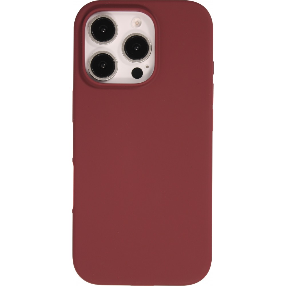 Coque iPhone 16 Pro Max - Soft Touch - Bordeaux