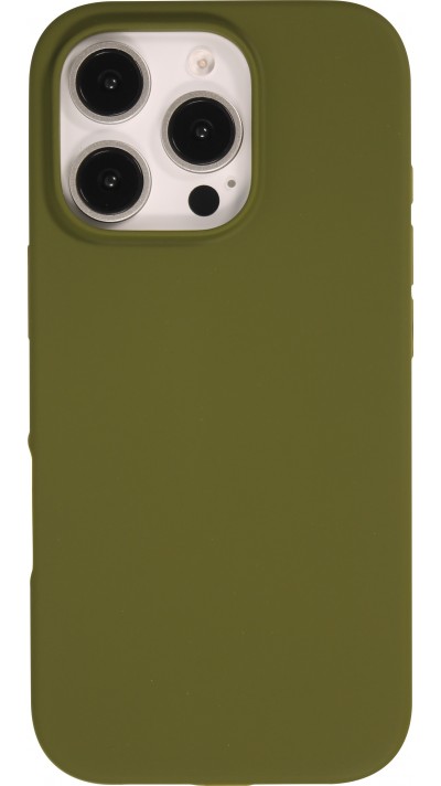 Coque iPhone 16 Pro Max - Soft Touch - Vert militaire