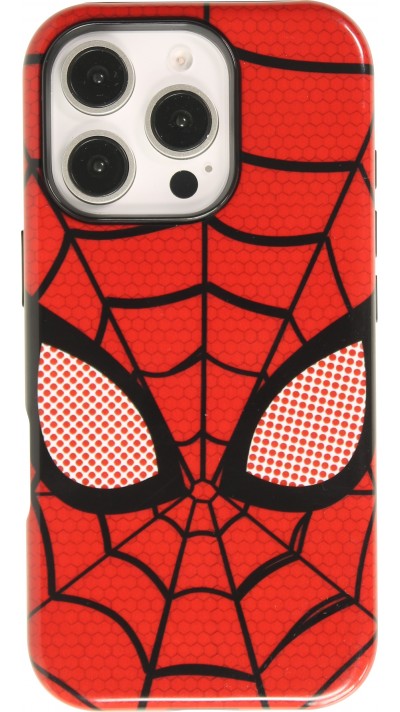 Coque iPhone 16 Pro Max - Spiderman design avec protection intérieure et résistante - Rouge