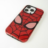 Coque iPhone 16 Pro Max - Spiderman design avec protection int&eacute;rieure et r&eacute;sistante - Rouge