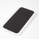 Coque iPhone 15 Pro Max - Ultra-légère et aérée avec look grille compatible MagSafe - Blanc
