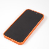 Coque iPhone 15 Pro - Ultra-légère et aérée avec look grille compatible MagSafe - Orange