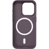 Coque iPhone 15 Pro - Ultra-légère et aérée avec look grille compatible MagSafe - Violet