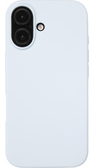 Coque iPhone 16 - Soft Touch - Bleu clair