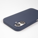 Coque iPhone 16 - Soft Touch - Bleu fonc&eacute;