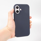 Coque iPhone 16 - Soft Touch - Bleu fonc&eacute;