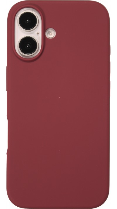 Coque iPhone 16 - Soft Touch - Bordeaux