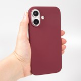 Coque iPhone 16 - Soft Touch - Bordeaux