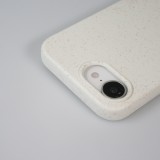Coque iPhone 16e - Bio Eco-Friendly nature avec cordon collier - Blanc