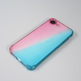 Coque iPhone 16e - Bumper Rainbow Silicone anti-choc avec bords protégés -  rose - Bleu
