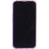 Coque iPhone 17e / 16e - Bumper Rainbow Silicone anti-choc avec bords protégés -  rose - Violet
