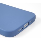 Coque iPhone 16e - Gel coeur - Bleu