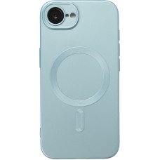 iPhone 16e Case Hülle - Gummi weich mit Kameraschutzglas MagSafe - Blau