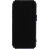 Coque iPhone 16e - Gel souple avec vitre de protection cam&eacute;ra MagSafe - Bleu fonc&eacute;